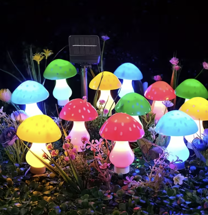 Set 8 Ciupercute Solare Decorative – Iluminare Magica pentru Gradina Ta [4]