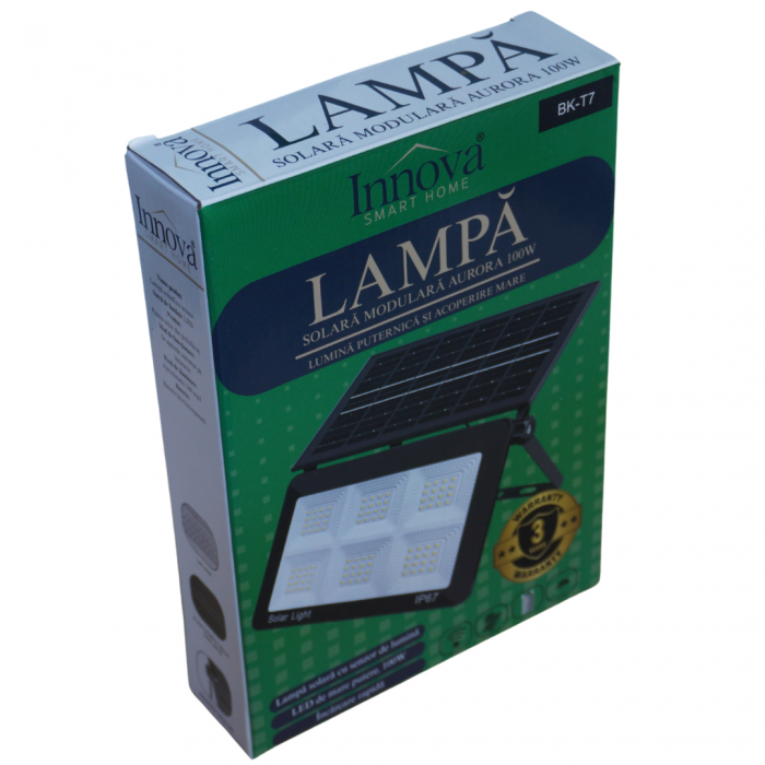 Lampa Solara Modulara Innova 100W – IP67, Panou Detasabil [8]