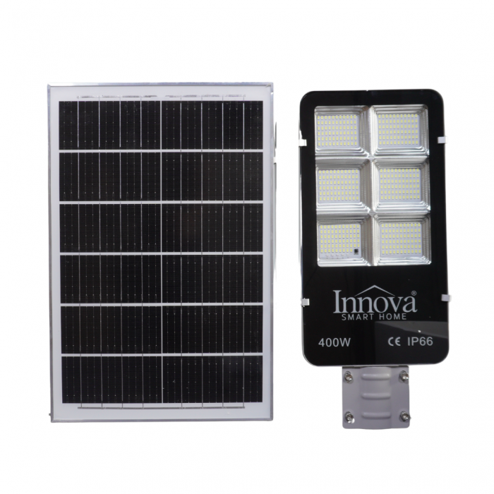 Lampa solara INNOVA 400W cu senzor lumina si panou [3]