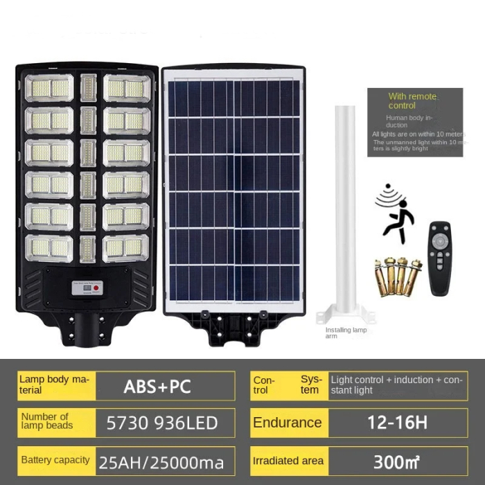Lampa Solara Stradala Innova Viper 1800 W , Telecomanda , IP67 , Senzor de Miscare , Senzor de Lumina [6]