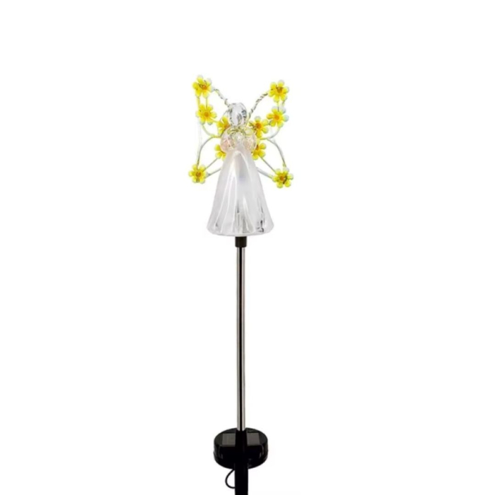 Lămpi Solare Decor Îngeraș cu Flori pentru Grădină – Set 2, 4 sau 8 Bucăți, Lumină Caldă [7]