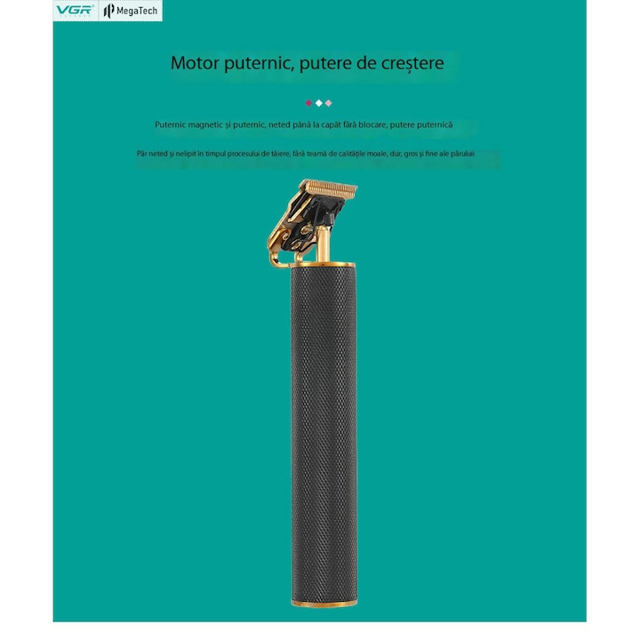 Masina de Tuns si Ras VGR V-179, lame inox, Operare 120 min, 3 Piepteni ajustare lungime [2]