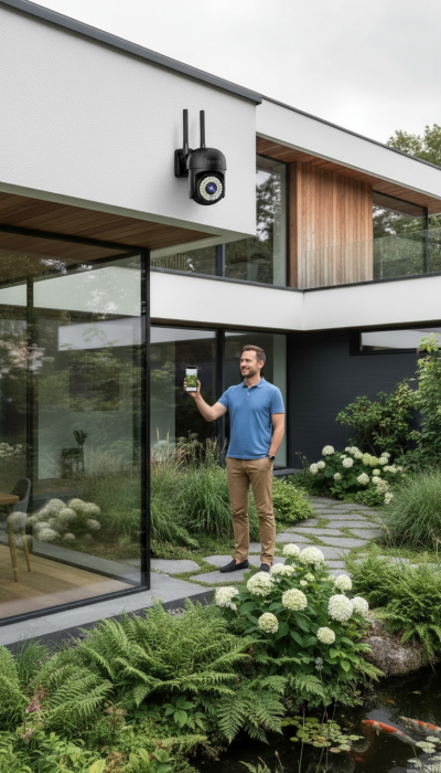 Pachet 2 x Cameră de Supraveghere Smart WIFI, 36 LED-uri, HD, IP66 + 2 Carduri Incluse [19]