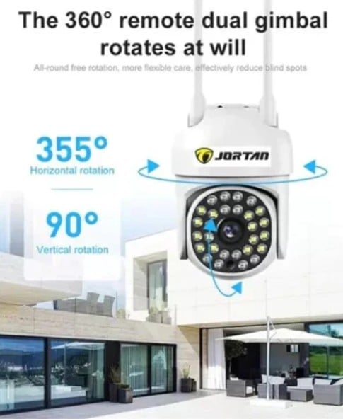 Pachet 4 x Cameră de Supraveghere Jortan 8161QJ, 28 LED-uri, WiFi, HD, Viziune Nocturnă cu Infraroșu și Protecție IP66, Transmisie Live pe Telefon [7]