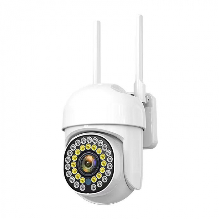 Pachet 4 x Cameră de Supraveghere Smart WIFI, 36 LED-uri, HD, Viziune Nocturnă cu Infraroșu și Protecție IP66, Transmisie Live pe Telefon [8]