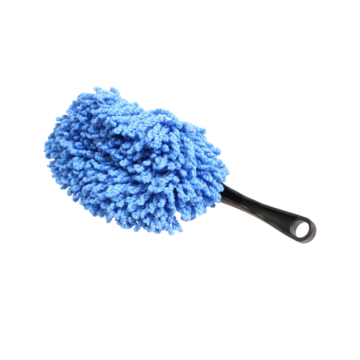 Perie indepartare praf auto, microfibra chenille (32 x 15 cm) - cu cap de schimb gri [2]