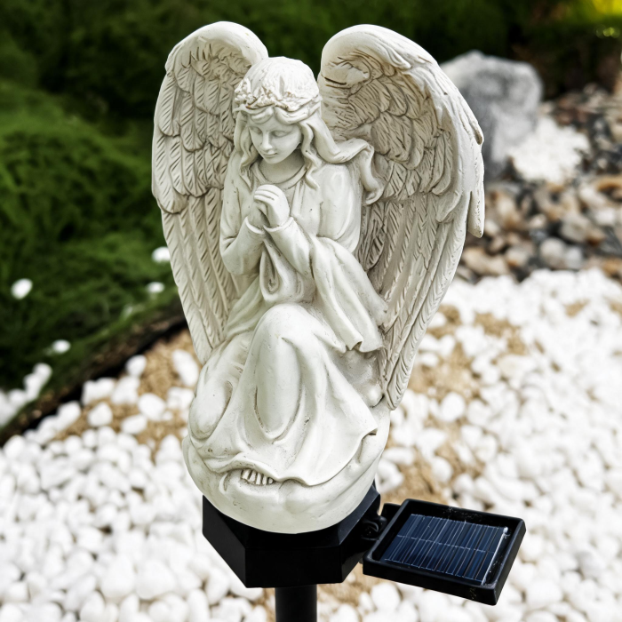 Set 2 Lampi Solare Decorative Inger cu LED, Iluminare Automata, Rezistente la Intemperii, IP44, 45 cm [7]