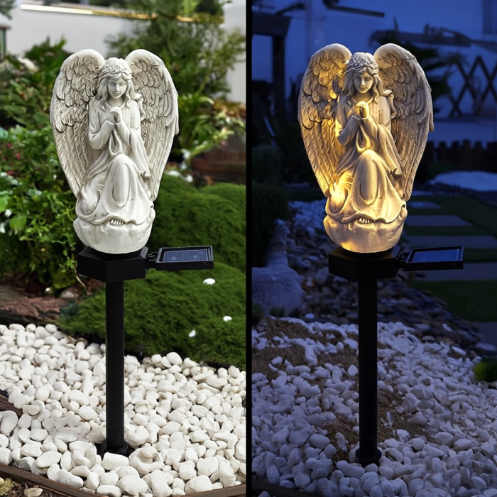 Set 2 Lampi Solare Decorative Inger cu LED, Iluminare Automata, Rezistente la Intemperii, IP44, 45 cm [2]