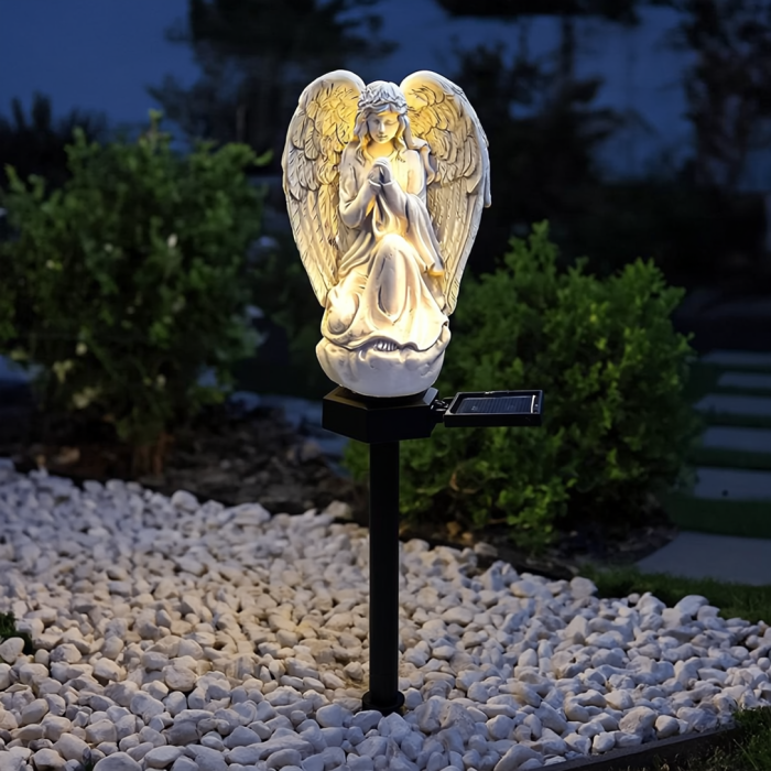 Set 2 Lampi Solare Decorative Inger cu LED, Iluminare Automata, Rezistente la Intemperii, IP44, 45 cm [6]