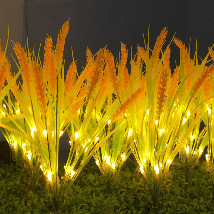 Set 2 lampi solare spice de grau 60cm IP66 LED cu senzor lumina [5]