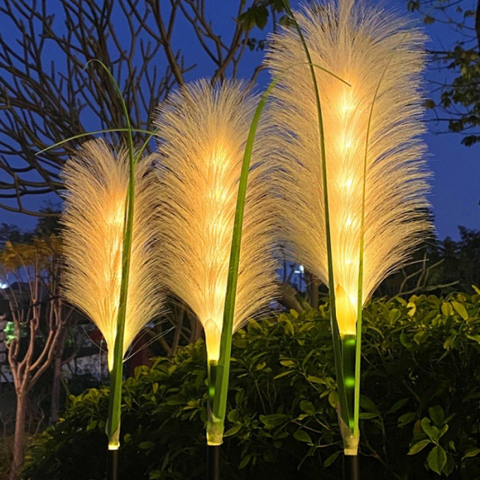 Set 2 lampi solare Pampas 70cm LED lumina calda IP66 gradina [7]
