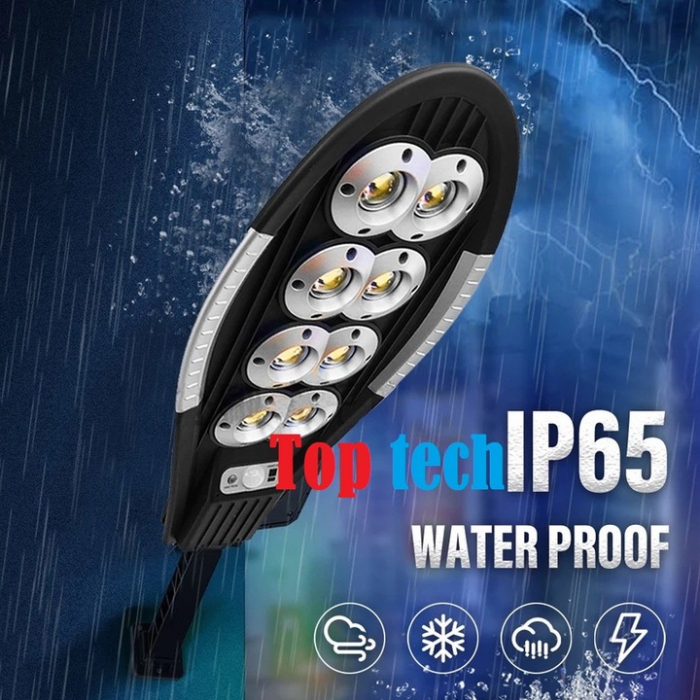 Set 2x Lampa Solara Stradala Jortan DualLED 400W 156 COB, Acumulatori 3600 mAh, Telecomanda, Panou Solar integrat [4]