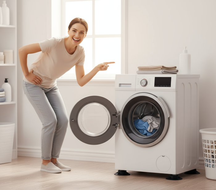 Set 4 Piciorușe Antivibrație Cauciuc pentru Mașină de Spălat/Uscător [1]