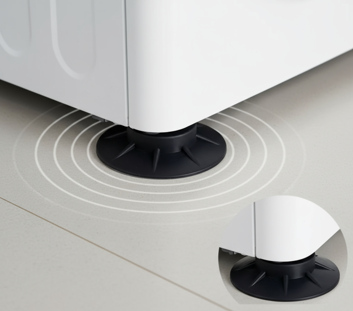 Set 4 Piciorușe Antivibrație Cauciuc pentru Mașină de Spălat/Uscător [7]