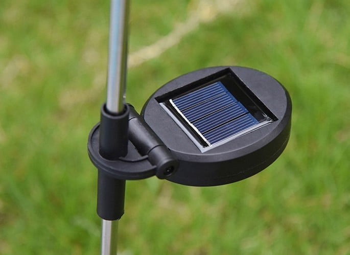 Set 4 x Lămpi Solare LED tip Floarea Soarelui pentru Grădină, 10 Micro-LED-uri, Înălțime 70 cm, IP65, Iluminare Automată cu Senzor [4]