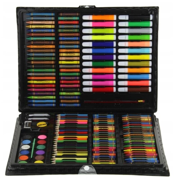 Set Artistic Desen și Pictură pentru Copii, Servietă cu Instrumente Complete 168pcs sau 208pcs [7]