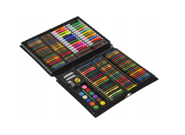 Set Artistic Desen și Pictură pentru Copii, Servietă cu Instrumente Complete 168pcs sau 208pcs [6]