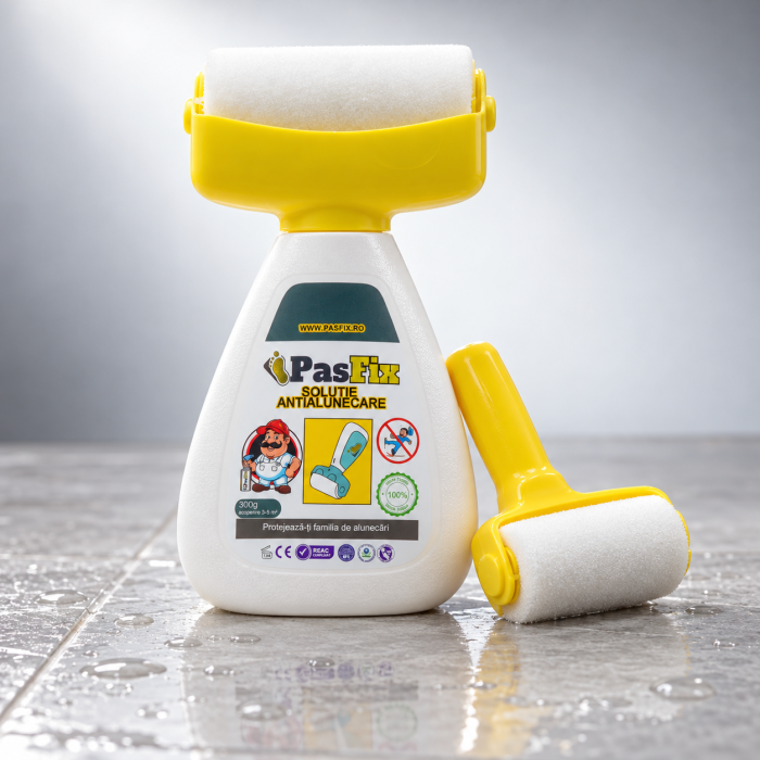 Soluție Antialunecare PasFix 300ml – Protecție sigură pentru gresie, piatră și marmură cu rolă aplicatoare [13]