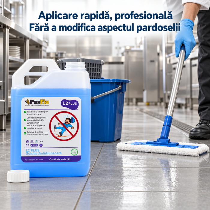 Soluție Antialunecare PasFix L2 PLUS 5L – Protecție profesională pentru bucătării, băi și coridoare școlare [6]