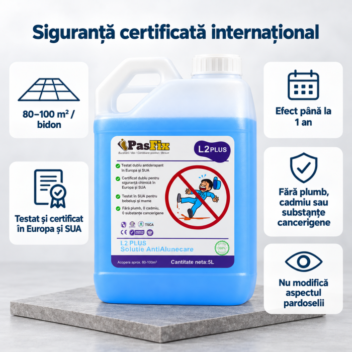 Soluție Antialunecare PasFix L2 PLUS 5L – Protecție profesională pentru bucătării, băi și coridoare școlare [2]
