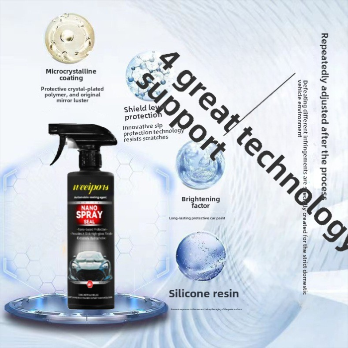 Spray Nano Ceară Auto pentru Luciu și Protecția Caroseriei, 437 ml – 1+1 Cadou [6]