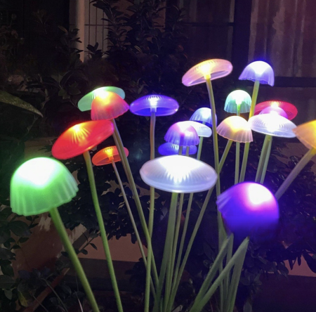 Set 2 Lampi Solare Decorative Jellyfish Multicolor, 6 LED-uri, Efect Meduza, Aprindere Automata [16]