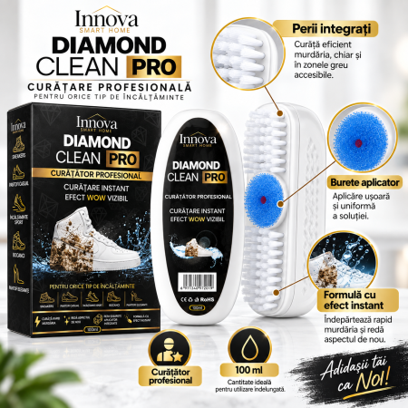 Set 1+1 Innova Diamond Clean Pro cu două recipiente pentru curățarea încălțămintei și ambalaj de prezentare [2]