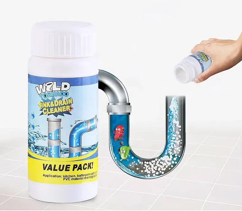 1+1 GRATIS! Granule pentru Desfundat Scurgeri, Dizolva Depunerile de Par, Grăsime și alte Reziduri [1]