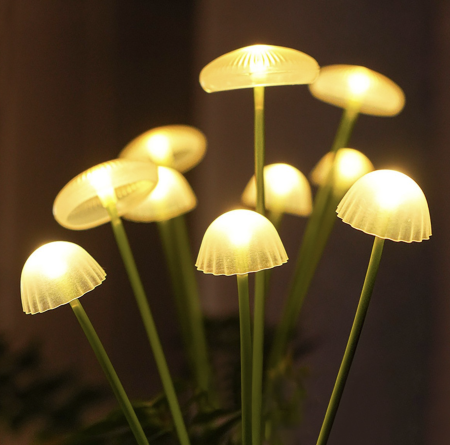 Set 2 Lampi Solare Decorative Jellyfish Multicolor, 6 LED-uri, Efect Meduza, Aprindere Automata [13]