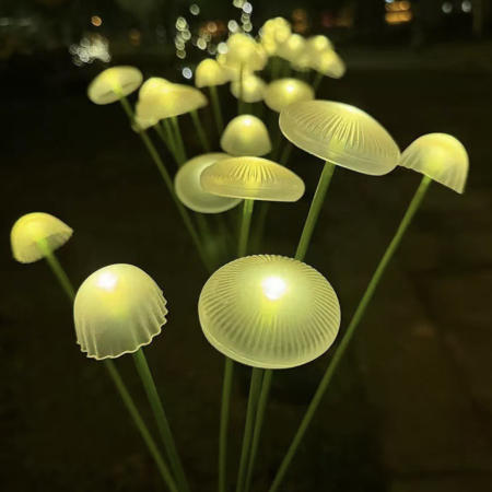 Set 2 Lampi Solare Decorative Jellyfish Multicolor, 6 LED-uri, Efect Meduza, Aprindere Automata [15]