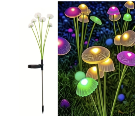 Set 2 Lampi Solare Decorative Jellyfish Multicolor, 6 LED-uri, Efect Meduza, Aprindere Automata - Copie [21]