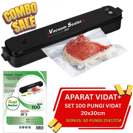 Aparat de vidat alimente + 150 pungi | Sigilare rapidă [0]