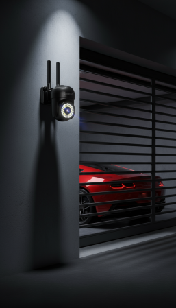 Cameră de Supraveghere Innova WIFI, 36 LED-uri, HD, Viziune Nocturnă cu Infraroșu și Protecție IP66 + Card Cadou [9]