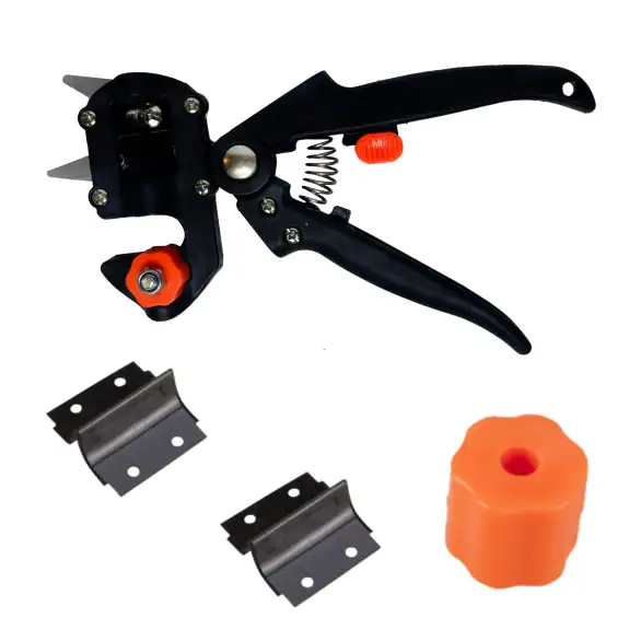 Clește profesional pentru altoit arbuști și flori – 3 lame reversibile U, V, Ω [2]