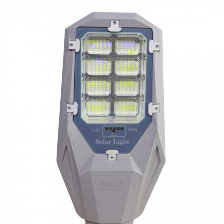 Lampa solara Aurum by Innova 600W cu panou solar, senzor, IP66, telecomanda [5]