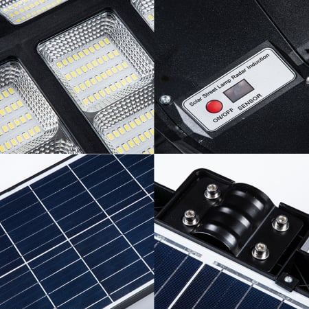 Lampa Solara Stradala Helio PRO Innova 1000W – LED 80 000 lm, Senzor Miscare, Senzor Lumina IP66, Telecomanda & Suport Prindere + Cadou Surpriza [7]