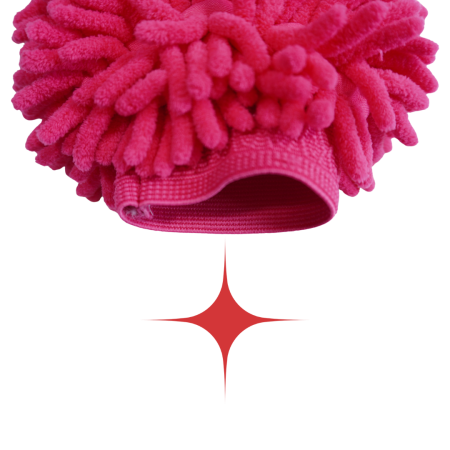 Mănușă Spălare Auto Chenille - Roz/Fucsia (izolată pe interior) [1]