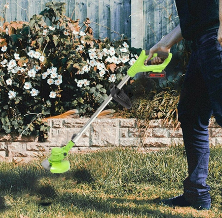 Motocoasa Electrica Cu Acumulator 2 x 48V, 18000 RPM , Extensibila + 9 Accesorii [5]