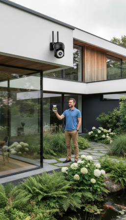 Pachet 2 x Cameră de Supraveghere Smart Innova, 36 LED-uri, HD, IP66 + 2 Carduri Cadou [11]