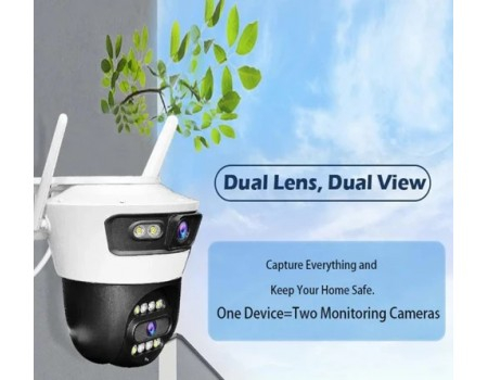 Pachet 2 x Camera Supraveghere Duală INNOVA X-TRAK, 6MP, WiFi/Lan , live pe telefon + 2 Carduri Cadou [8]