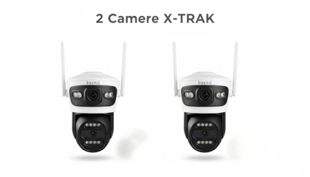 Camere Supraveghere - Pachet 2 x Camera Supraveghere Duală INNOVA X-TRAK, 6MP, WiFi/Lan , live pe telefon + 2 Carduri Cadou