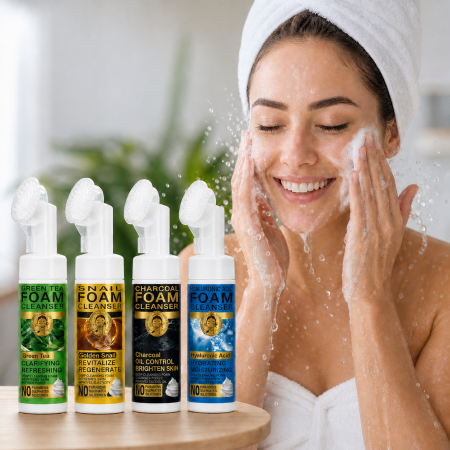 Pachet Promo 1+1 GRATIS - Spumă de Curățare Facială cu Perie de Silicon Wokali, 150ml [6]