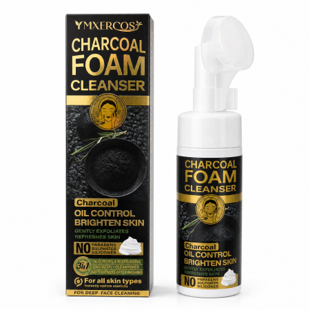 Pachet Promo 1+1 GRATIS - Spumă de Curățare Facială cu Perie de Silicon Wokali, 150ml [15]