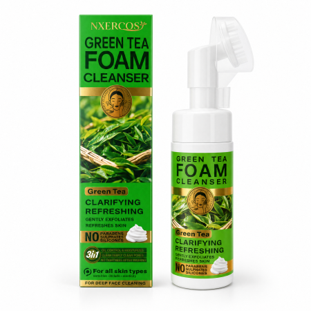 Pachet Promo 1+1 GRATIS - Spumă de Curățare Facială cu Perie de Silicon Wokali, 150ml [14]