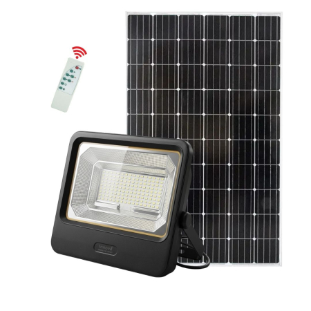 Lampi Solare Stradale - Proiector Solar LED 600W Innova Smart Home Cyborg, IP67, Panou Solar 35x29 cm și Telecomandă