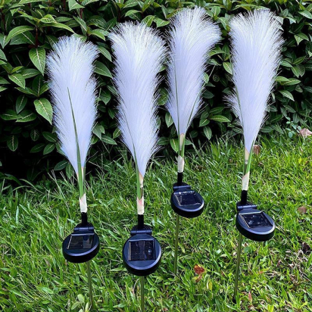 Set 2 lampi solare Pampas 70cm LED lumina calda IP66 gradina [3]