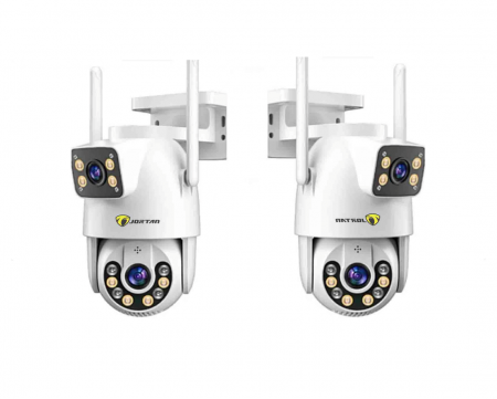 Pachete Promotionale - Set 2 x Cameră Video Duală Jortan 9697QJ, Vedere 360°, WiFi, 6MP, Compatibilă Yoosee