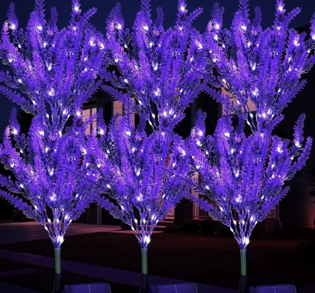 Lampi Solare Decorative - Set 2 x Lampa Decorativa de Gradina Lavanda