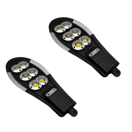 Pachete Promotionale - Set 2x Lampa Solara Jortan Stradala DualLED 300W 156 COB, Acumulatori 3600 mAh, Telecomanda, Panou Solar integrat