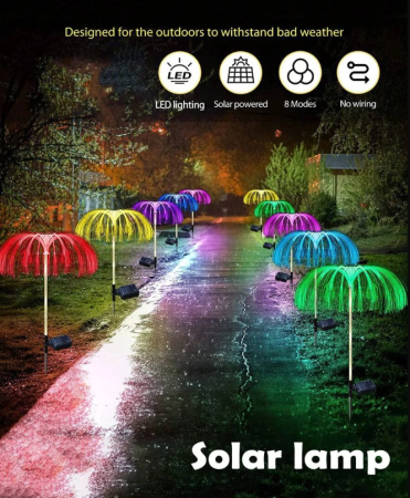 SET 4 x Lampa Solara Gradina Tip jellyFISH - RGB [5]